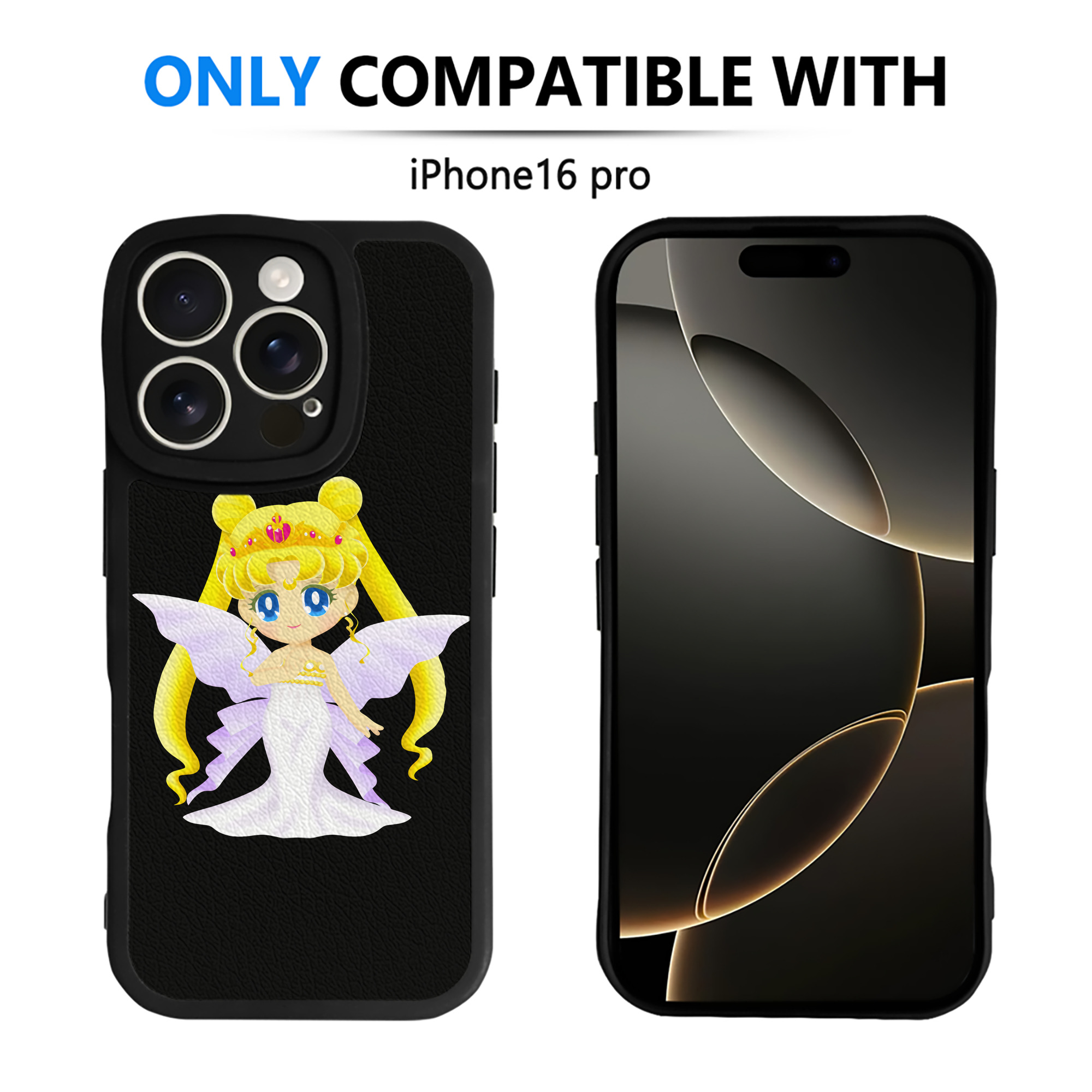 （画像用） 美少女戦士セーラームーン 愛野 美奈子 あいの みなこ Sailor Moon Aino Minako 【iPhone 16シリーズ対応】シリコンスマホケース（レザー調） 材質：シリコン